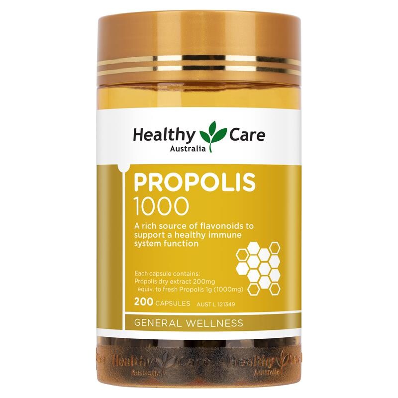 [PRE-ORDER] STRAIGHT FROM AUSTRALIA - Healthy Care Propolis 1000mg 200 Capsules